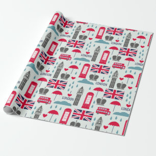 London Wrapping Paper Geschenkpapier