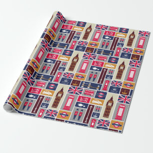 London Wrapping Paper Geschenkpapier