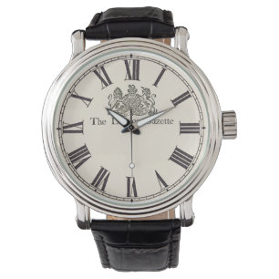 London-Zeitungs-Vintage Uhr