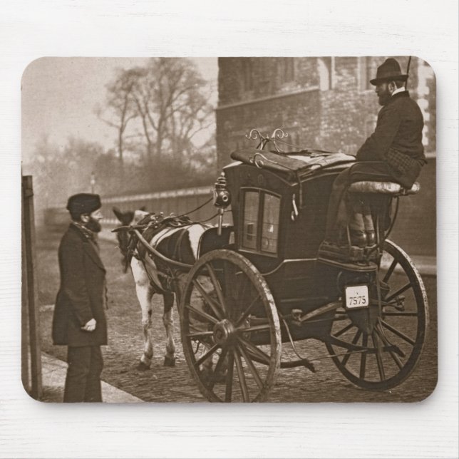 LondonCabmen, "vom Straßen-Leben in London", 1877- Mousepad (Vorne)