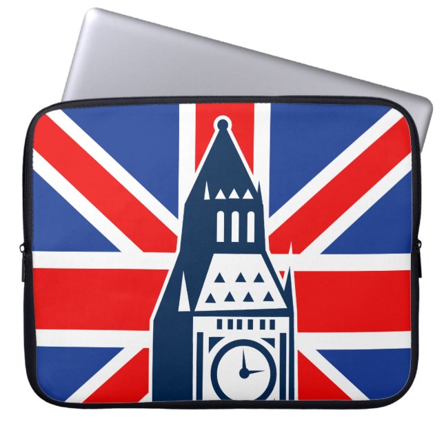 Londoner Anruf Laptopschutzhülle (Vorderseite)