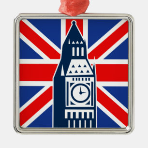 Londoner Anruf Ornament Aus Metall