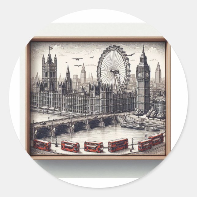 Londoner Aufkleber (Vorderseite)