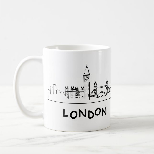 Londoner Becher Kaffeetasse (Links)