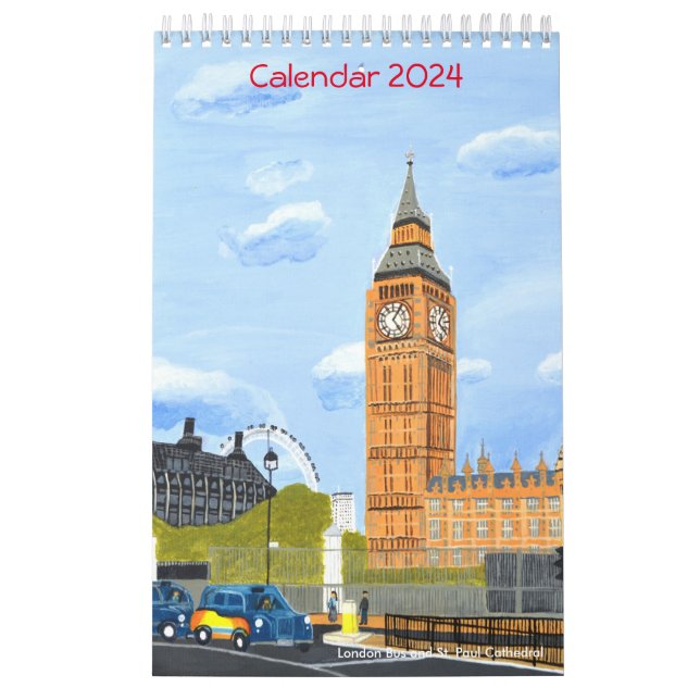 Londoner Big Ben Calendar 2024 Kalender (Titelbild)