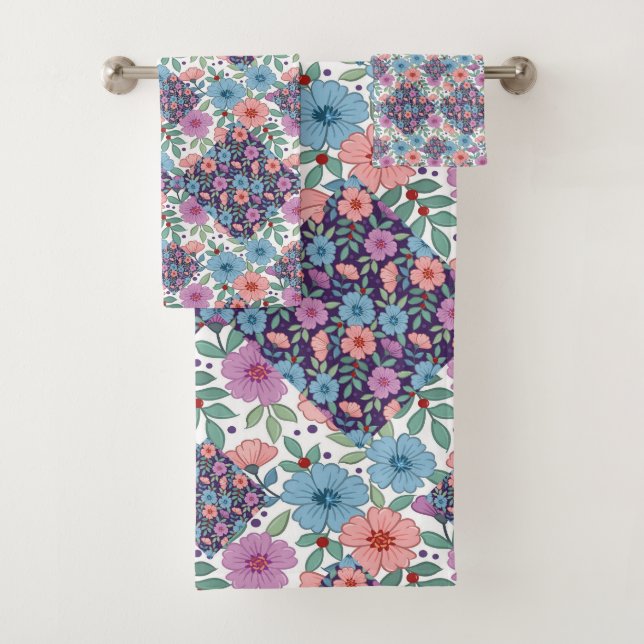Londoner Blumenmarkt Badhandtuch Set (Insitu)