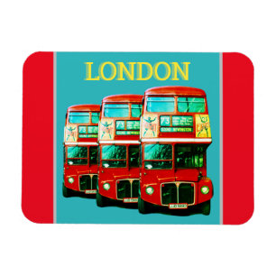 Londoner Busse Kühlschrankmagnet Magnet