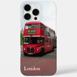 Londoner Doppeldecker-Bus mit Name iPhone 16 Pro Max Hülle
