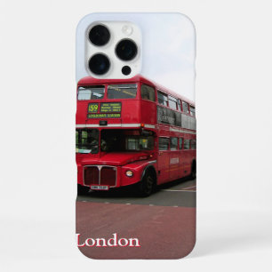 Londoner Doppeldeckerbus mit Namen iPhone 16 Pro Max Hülle