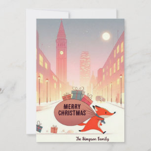 Londoner Fuchs Feiertagskarte