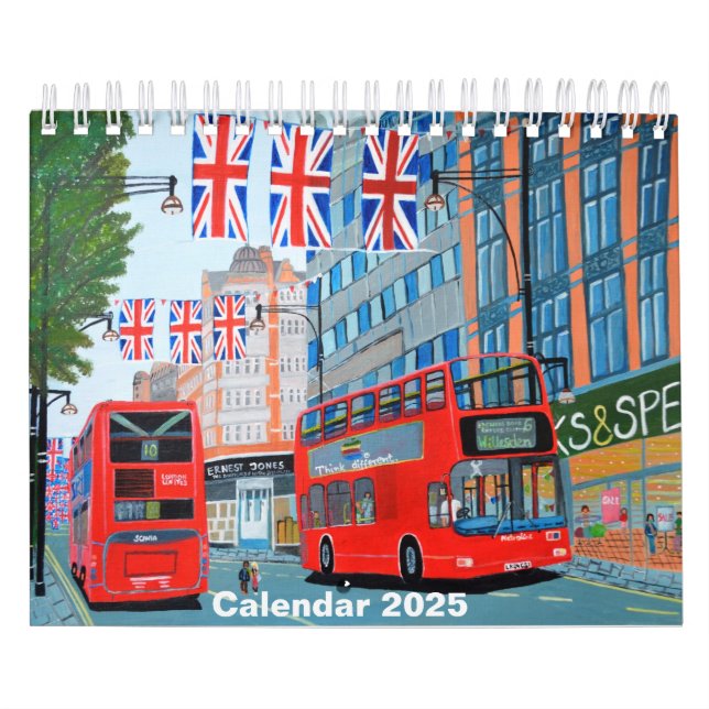 Londoner Kalender der Königin Jubilee 2025 (Titelbild)