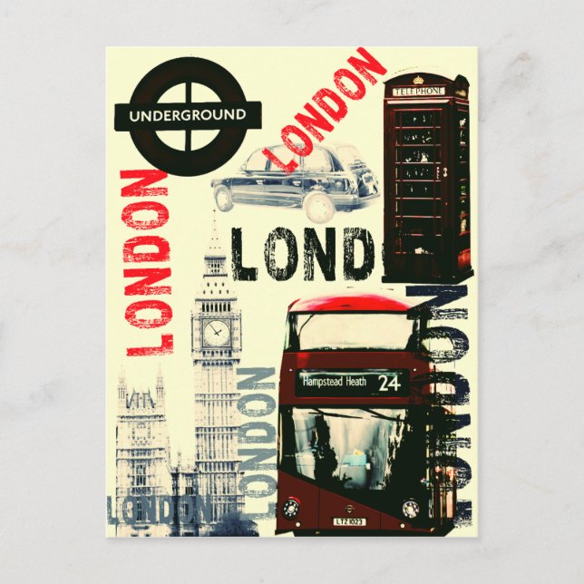 Londoner Postkarte (Vorderseite)