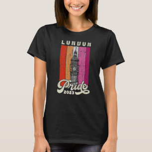 Londoner Pride-Flag 2023 Big Ben Lesbian T-Shirt