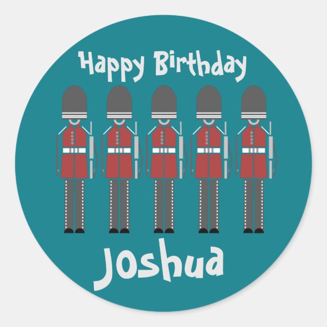 Londoner Queen's Guard Stickers (Vorderseite)