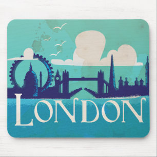 Londoner Reiseplakat Mousepad