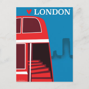 Londoner Rote Bus Postkarte