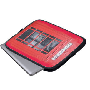 Londoner rotes Telefonhäuschen Laptopschutzhülle