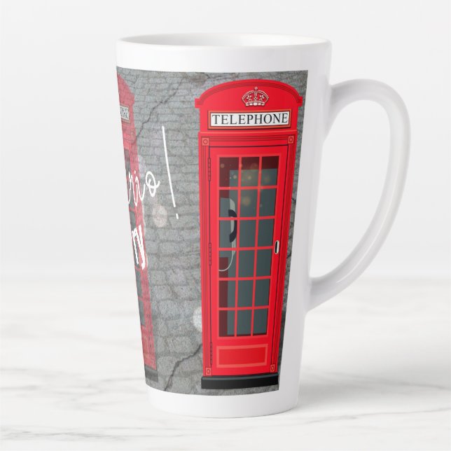 Londoner rotes Telefonhäuschen Milchtasse (Rechts)