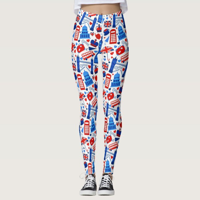 Londoner Sehenswürdigkeiten Leggings (Vorderseite)