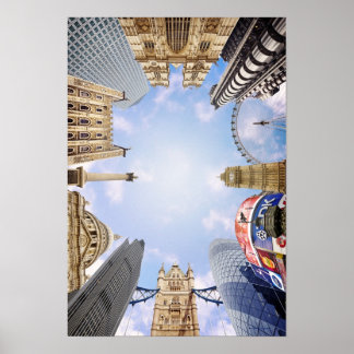 Londoner Sehenswürdigkeiten Poster