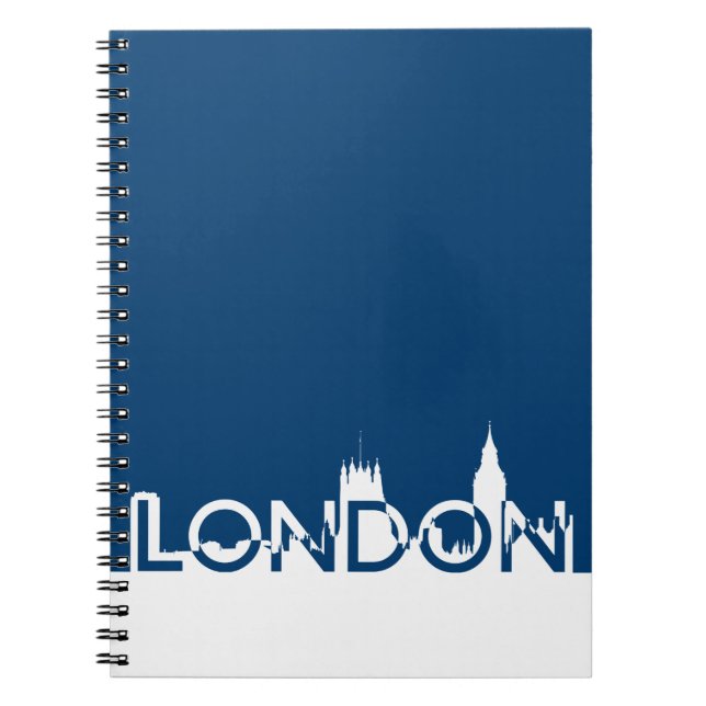 Londoner Silhouette Notizblock (Vorderseite)