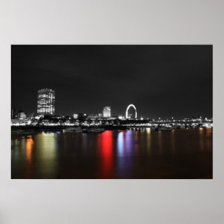 Londoner Skyline-Farbpalette Poster