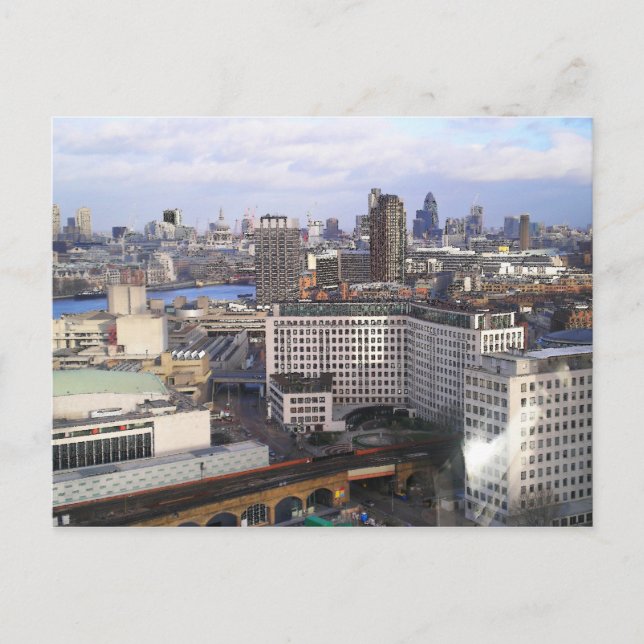 Londoner Skyline Postkarte (Vorderseite)