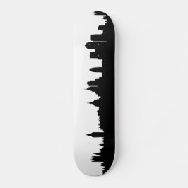 Londoner Skyline-Silhouette City Skateboard