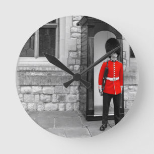 Londoner Soldatenparade Runde Wanduhr