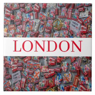 Londoner Souvenirs Keramik Foto Fliesen