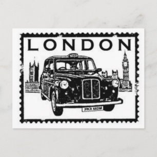 Londoner Taxi Postkarte