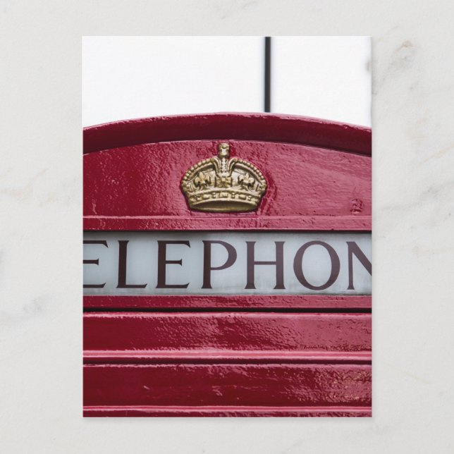 Londoner Telefonkabine Red Postkarte (Vorderseite)
