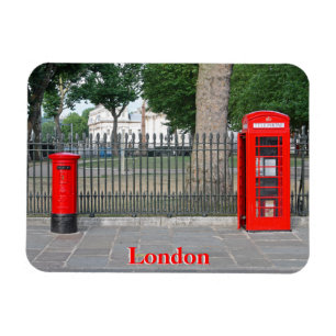 Londoner Telefonkabine und Postbox Magnet