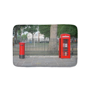 Londoner Telefonzelle Badematte