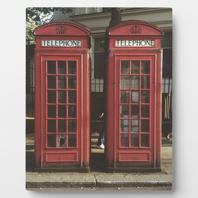 Londoner Telefonzelle Fotoplatte (Vorderseite)