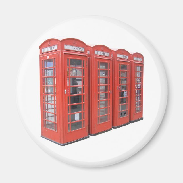Londoner Telefonzelle Magnet (Vorne)