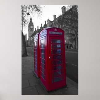 Londoner Telefonzelle Poster