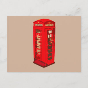 Londoner Telefonzelle Postkarte