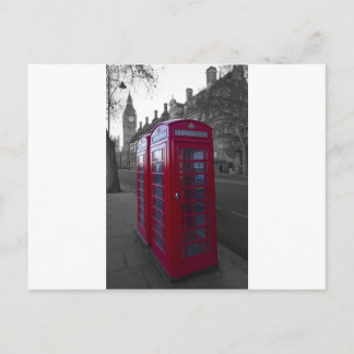 Londoner Telefonzelle Postkarte