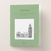 Londoner Tone Sketch Pocket Folders