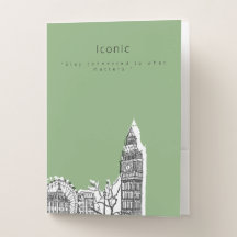 Londoner Tone Sketch Pocket Folders