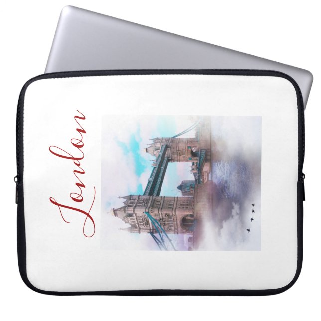 Londoner Tower Bridge Computer Laptop Sleeve (Vorderseite)
