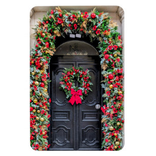 Londoner Türen: Ein Festliches Weihnachten Magnet