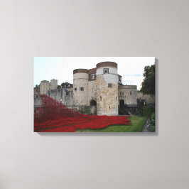 Londoner Turm mit Keramik Poppies - Leinwand