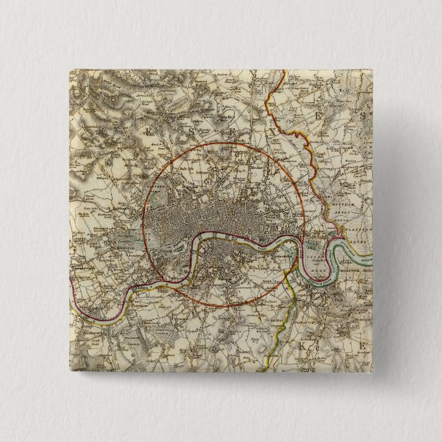 Londoner Umgebungen Button (Vorderseite)