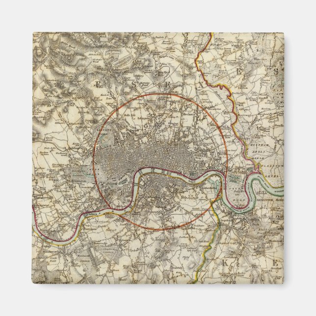 Londoner Umgebungen Magnet (Vorne)