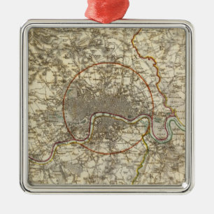 Londoner Umgebungen Ornament Aus Metall