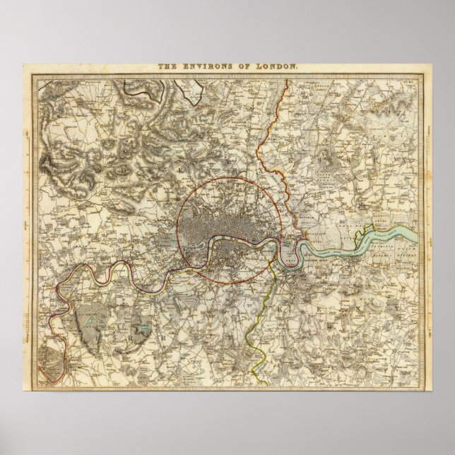 Londoner Umgebungen Poster (Vorne)