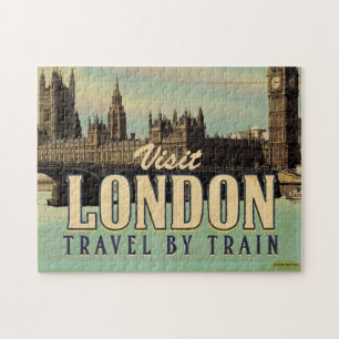 Londoner Vintage-Poster besuchen Puzzle