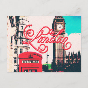 Londoner Wahrzeichen Vintage-Foto Postkarte